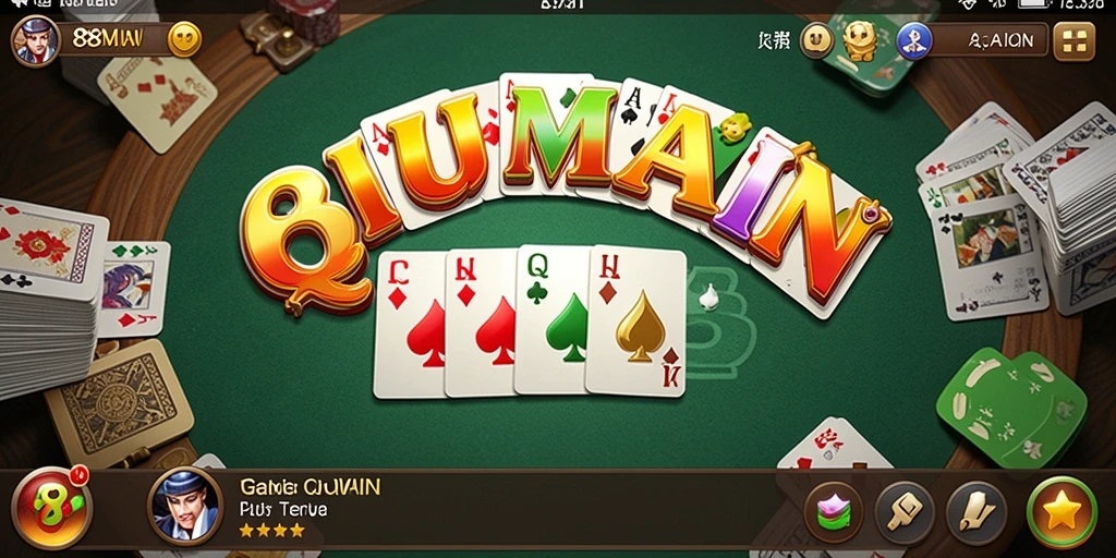 Tampilan gameplay QiuQiu yang seru dan menarik.