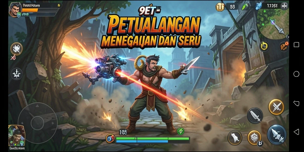 Tangkapan layar dari gameplay <strong>9ET</strong> yang menunjukkan petualangan mendebarkan.