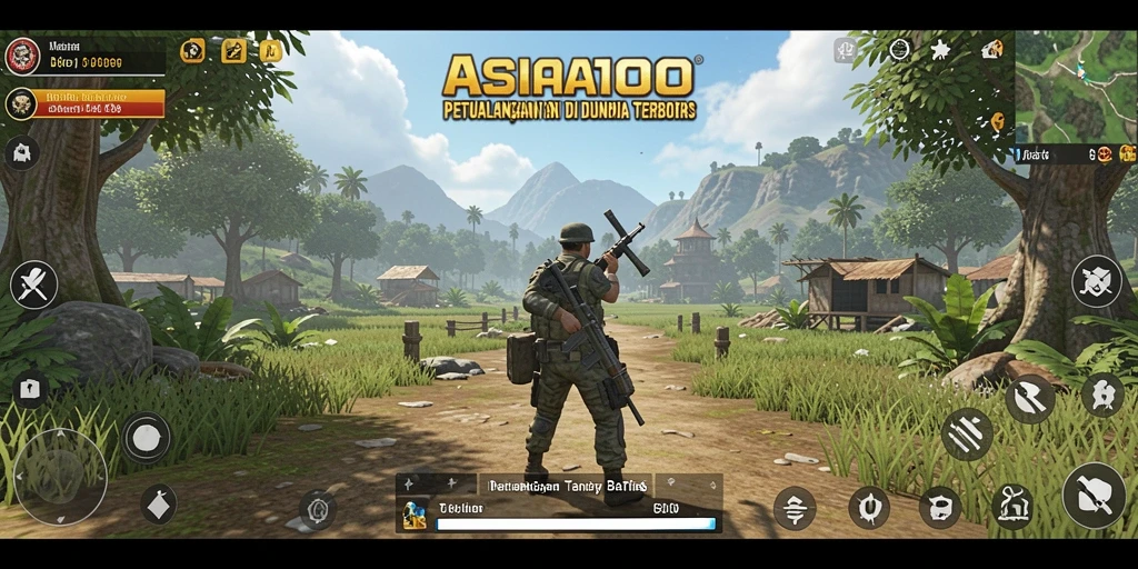 Tangkapan layar ASIA100 menampilkan gameplay Open World yang memukau.