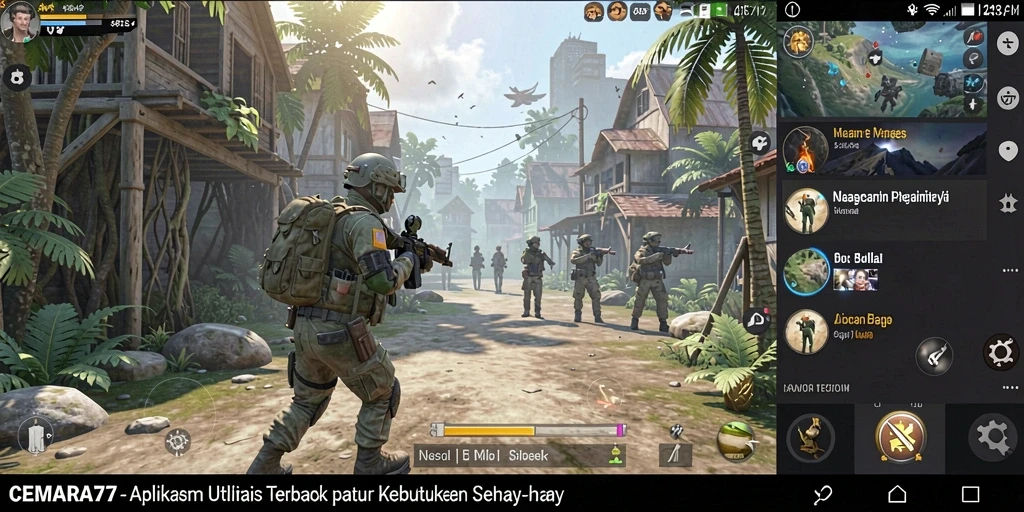 Tampilan utama <strong>CEMARA77</strong> menunjukkan berbagai fitur utilitas yang praktis.