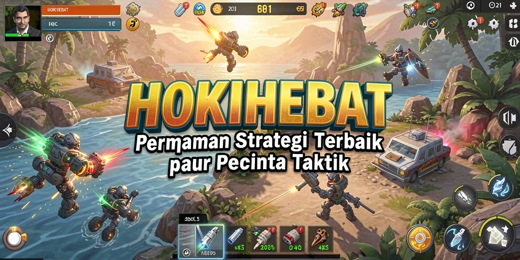 Gameplay menarik dalam HOKIHEBAT menampilkan pertempuran strategis dan taktis.