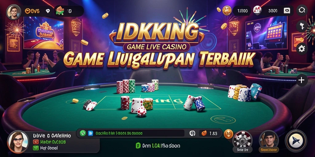 Tampilan gameplay Live Casino IDRKING yang memukau dan interaktif.