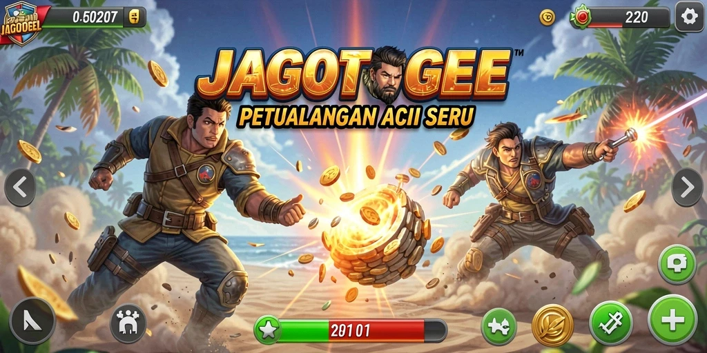 Tampilan gameplay JAGOTOGEL yang seru dengan aksi mendebarkan.