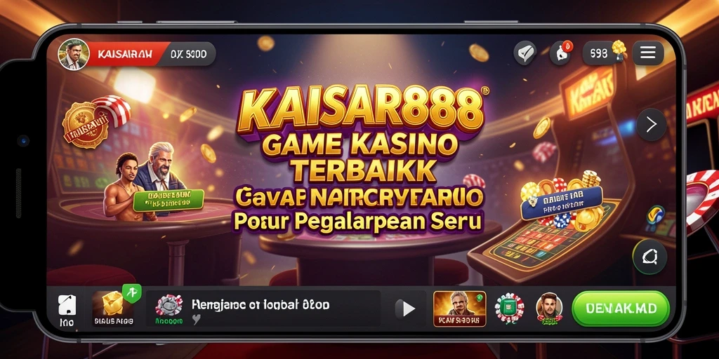 Tampilan gameplay yang mendebarkan dan berwarna dari KAISAR888.
