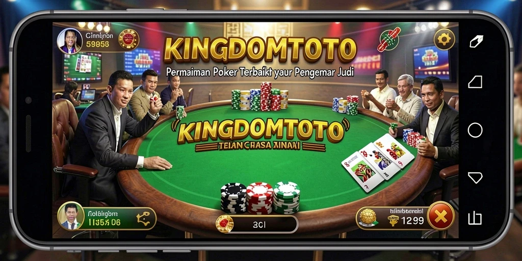 Tampilan menarik dari gameplay poker di KINGDOMTOTO.