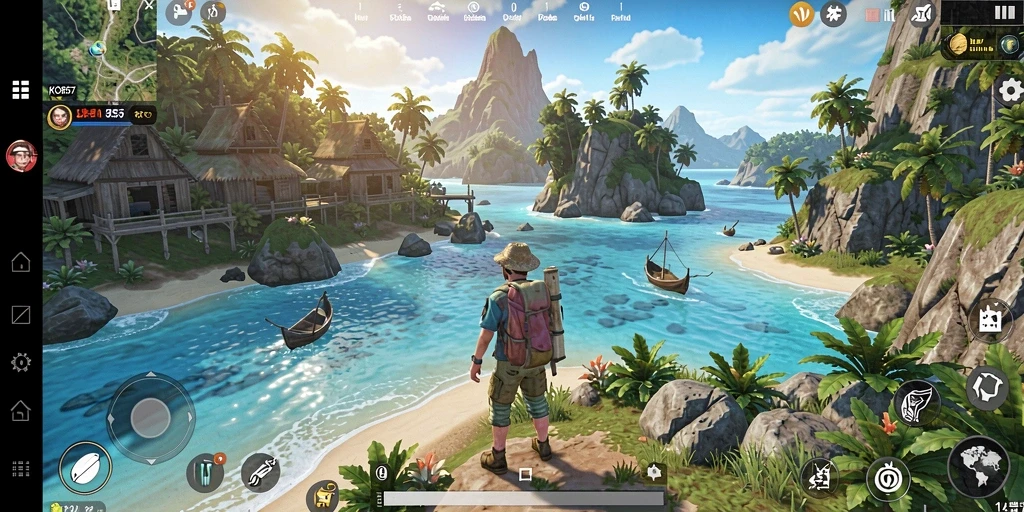 Gameplay <strong>KO857</strong> yang seru di dunia terbuka yang luas.