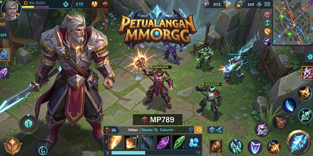 Tampilan gameplay seru di dunia MMORPG MVP789 yang menakjubkan.