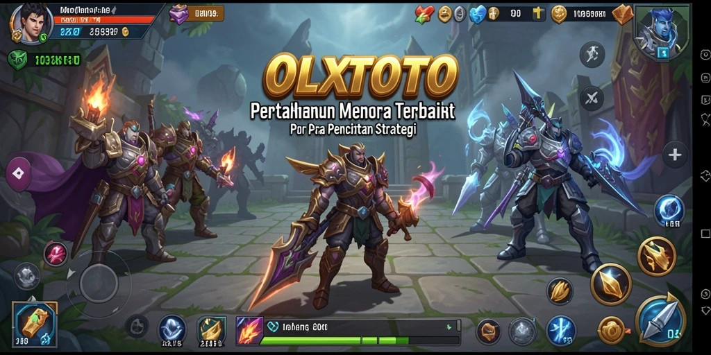 Tampilan gameplay OLXTOTO yang mendebarkan dalam pertarungan Tower Defense.