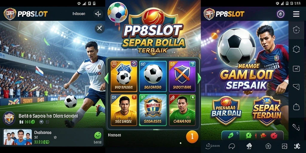 Gameplay seru PP8SLOT dengan tema sepak bola.