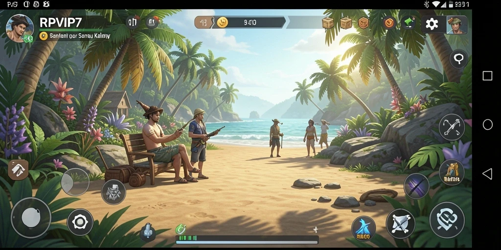 Tampilan screenshot RPVIP7 menampilkan gameplay yang ceria dan menarik.