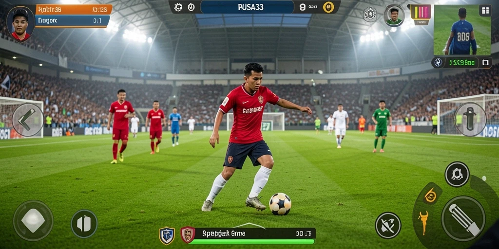 Tampilan gameplay RUSA33 yang menegangkan dan kompetitif.