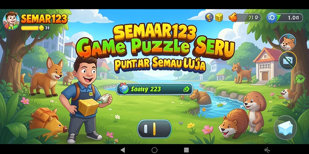 Screenshot gameplay SEMAR123 yang menantang dalam puzzle.