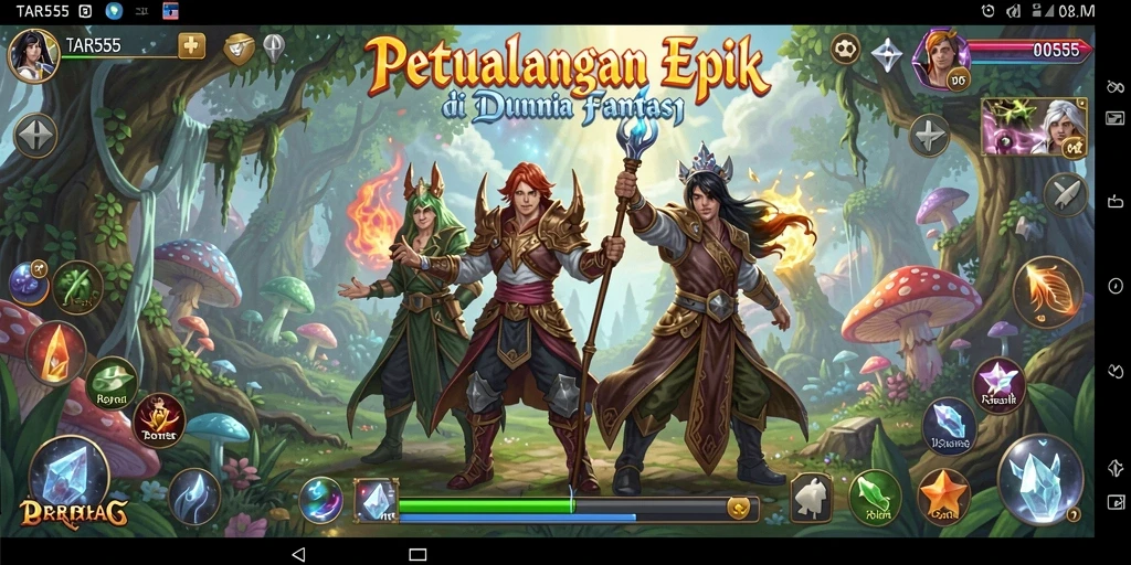 TAR555 menampilkan gameplay RPG yang mendebarkan dengan karakter dan quest yang menarik.
