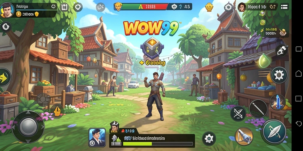 Tampilan gameplay WOW99 yang menarik dengan dunia simulasi yang kaya.